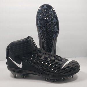 Nike Force Savage Pro 2 Black White Men's Size 11.5 Football Cleats AH4000-002